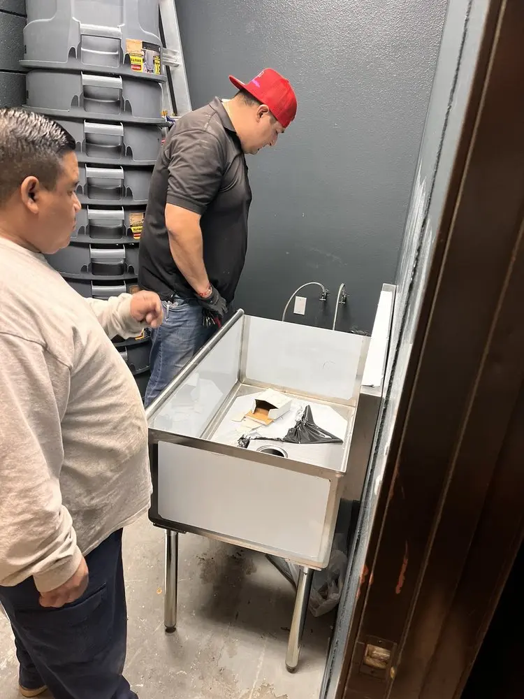 Commercial plumbing and sink installation in East Lake Worth